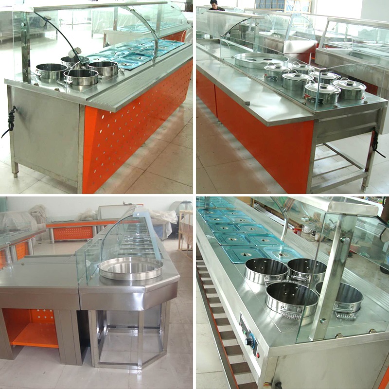 定制商用電熱不銹鋼保溫售飯臺